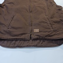 Vintage C.E. Schmidt Workwear TV53BB Men's 2XLR Brown Cotton Blend Full Zip Vest image 11