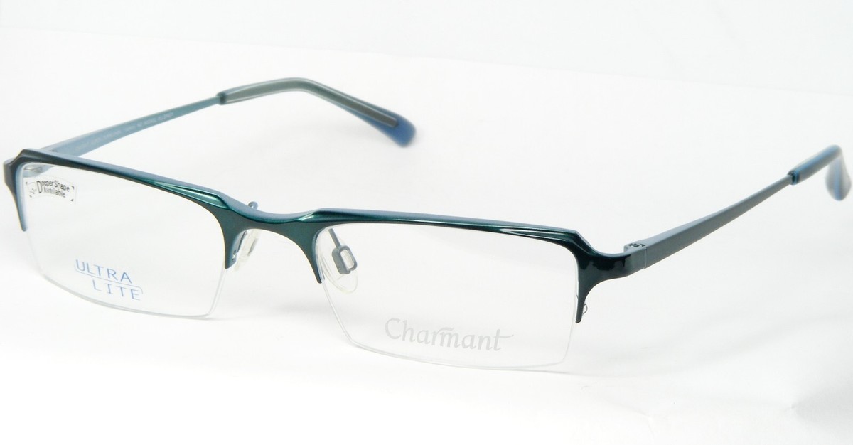 Charmant CH10407 Gn Grün/Blau Brille Super Duraluminium 51-20-140mm (Noten) - $65.88