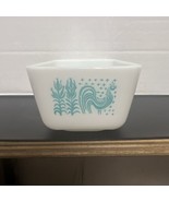 Vintage Pyrex Refrigerator Storage Dish Amish Butterprint Rooster #502 - $11.87