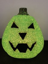 8&quot; Seasons Green Plug In Lighted Jack O Lantern Pumpkin - $364.75 MXN