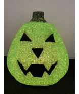 8&quot; Seasons Green Plug In Lighted Jack O Lantern Pumpkin - $364.75 MXN