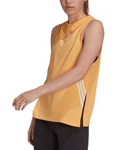 adidas Womens Sleeveless Logo Tank Top,Hazy Orange,Medium - £37.93 GBP