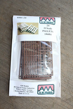 AM Models O Scale #9501-24 Pallets Skids 24 Pieces NEW - $15.00