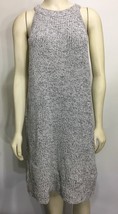 Madewell L Valley Ribbed Cotton Sweater Dress Sleeveless Knee-Length Gray - £29.89 GBP