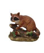 Adorable vintage ceramic Raccoon on a stump figurine Mexico CC 113 - $380.59 MXN