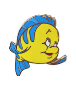 Little Mermaid Disney Map Pin: Flounder Looking Up - £23.61 GBP