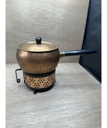 Vintage SIGG Switzerland Mid Century Copper Fondue Set Stand &amp; Candle Bu... - $39.55