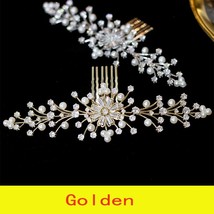 Ladies Bride Pearl Comb Deluxe Gold Metal Comb Hair Clip Wedding Accessories Bri - £39.88 GBP
