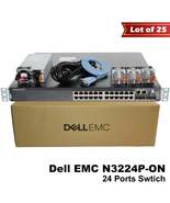 Lot of 25 Dell EMC N3224P-ON 24x1G 4x10G 2x100G PoE Switch HJ9HD 1050W G... - €13.679,10 EUR