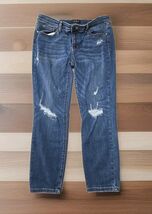 Judy Blue Skinny Relaxed Fit Jeans Womans Sz 15/32 Distressed Denim Boho... - $29.70