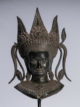 Antique Khmer Style Mounted  Angkor Wat Apsara or Angel Statue - 49cm/20&quot; - £557.32 GBP