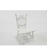 TINY TOY DOLL HOUSE CHAIR ORNATE LATTICE BACK Dining Room Chair 2 1/4&quot; Tall - $9.46 CAD
