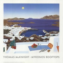 Thomas Mcknight Mykonos Rooftops, 1992 - £59.34 GBP