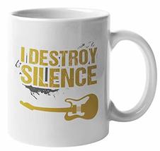 Make Your Mark Design I Destroy Silence Musician Coffee &amp; Tea Mug for Electric G - $19.79+