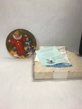 Vintage TOMMY THE  CLOWN Edwin Knowles plate NIB old stock collectors Br... - £22.77 GBP