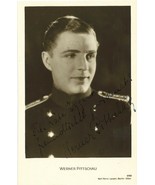 WERNER PITTSCHAU 1926 German Silent Film Postcard INSCRIBED BY WERNER PI... - £97.89 GBP