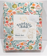 TOADALLY RAD Toad Frog Floral FULL Sheet Set - $49.99