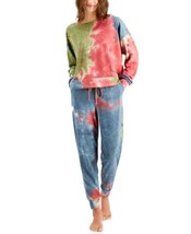 Jenni by Jennifer Moore Womens Tie-Dyed Pajama Top Only,1-Piece,Garnet Denim,L - £17.36 GBP