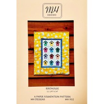 Birdhouse Quilt PATTERN MH932 by MH Designs A Paper Foundation Pattern FPP - £7.10 GBP