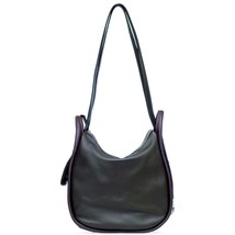 Bruno Rossi Italian Made Dark Green Calf Leather Convertible Hobo Bag Ba... - $5,583.21 MXN