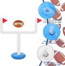Jumbo Inflatable 63&quot; Football Goal Post with Ball Outdoor Games Party De... - $14.83