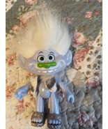 Troll Doll Hard Plastic, white hair silver streaks, Shoes come off. 4&quot; - $6.92