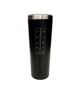 Cafecito Word Vertical with Hearts Black 20oz Skinny Tumbler LA5060 - $373.45 MXN