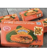 6 Bars x 125g -  ASANTEE Papaya &amp; Rice Milk with Honey Cleansing Soap - £25.31 GBP