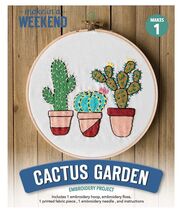 Leisure Arts Cactus Garden 6 Inch Embroidery Kit 49811 - $12.67