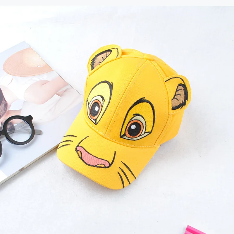   Lion  Simba Children Hat Kids Boys Girls Baseball Cap Cute Ears Adjustable  Ha - £85.19 GBP