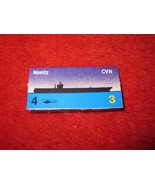 1988 The Hunt for Red October Board Game Piece: Nimitz Blue Ship Tab- NATO - £0.78 GBP