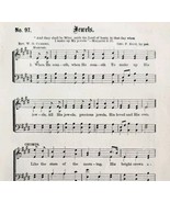 1883 Gospel Hymn Jewels Sheet Music Victorian Single Religious Music ADB... - $19.99