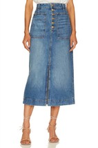 Ulla Johnson Bea Skirt In Danube Medium Indigo - Size 8 - £168.72 GBP