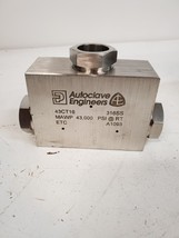 Parker Autoclave Engineers High Pressure Valve Tee | 43CT16 | A1093 | 316SS - $170.99
