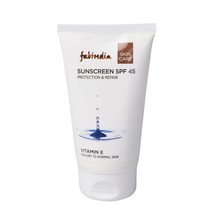 Fabindia Vitamin E Sunscreen Cream 120ML SPF 45 Sun Protection Face Body Skin... - £16.93 GBP
