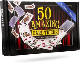 50 Amazing Card Tricks Kit Deluxe Edition - Includes Svengali and Stripper Decks - £15.87 GBP