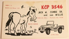 Vintage CB Ham radio Amateur Card KPC 3540 Portland Oregon - £3.86 GBP