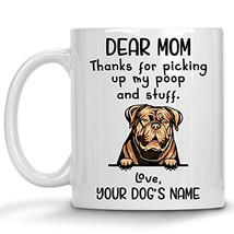 Personalized Dogue De Bordeaux Coffee Mug, Custom Dog Name, Customized G... - £11.95 GBP