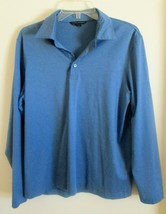 Banana Republic Men&#39;s Blue Striped Henley Shirt Size Large  - £19.84 GBP