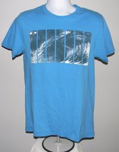 MEN&#39;S OAKLEY T SHIRT MEDIUM BLUE OCEAN WAVE - $21.73