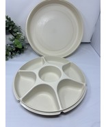 Vintage Tupperware Butterflies Divided Veggie Fruit &amp; Dip Serving Tray 8... - $367.59 MXN