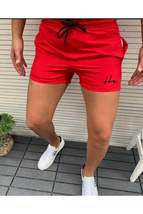Men&#39;s Red Solid Color Pocket Model Marine Shorts Swimsuit - £22.72 GBP