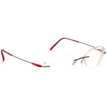 Silhouette Eyeglasses 5500 BD 3040 Titan Burgundy Rimless Austria 50[]17... - £207.21 GBP