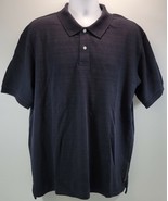 Vintage Black Sean John Original Fit Rippled Polo Shirt XL - £11.66 GBP