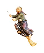 Sciliar Witch woodcarving, witch decoration ornament - $79.21 CAD+