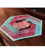June Resting Butterfly Hexagonal Table Topper - $25.00
