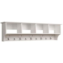 60" Hanging Entryway Shelf, White, Rep-075 - £138.28 GBP