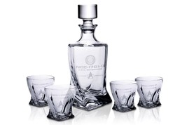 Star Trek: The Next Generation 5-Piece Whiskey Decanter Set - £113.55 GBP