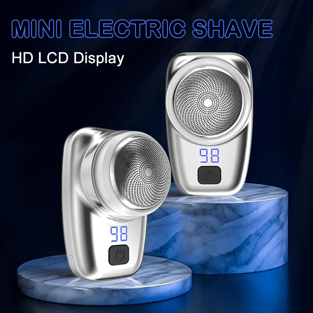Mini Shaver Portable Electric Shaver Rechargeable Beard Trimmer Pocket Electric - £20.68 GBP