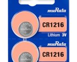 Murata CR1216 Battery DL1216 ECR1216 3V Lithium Coin Cell (10 Batteries) - £3.94 GBP+